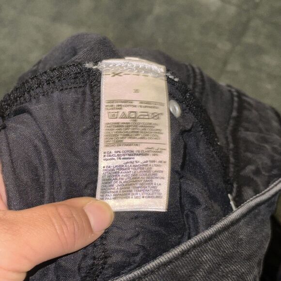 Old Navy OG Straight Shorts Women 30 Black Cotton High Rise Smooth Plus Size NWT - Picture 5 of 8